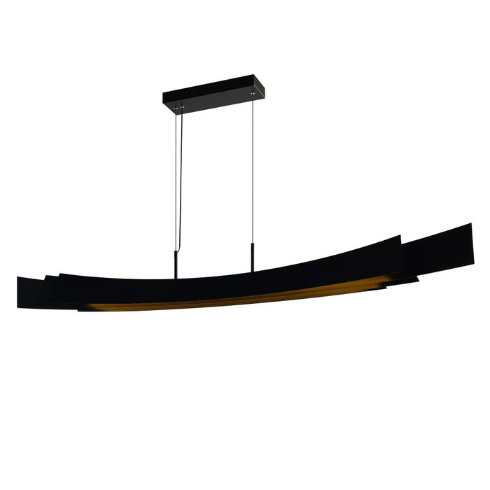 Candora Integrated Led Black Island/pool Table Light | 1698P72-101