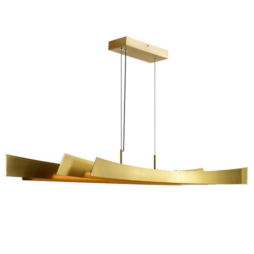 CWI Lighting Candora Integrated LED Brass Island/Pool Table Light