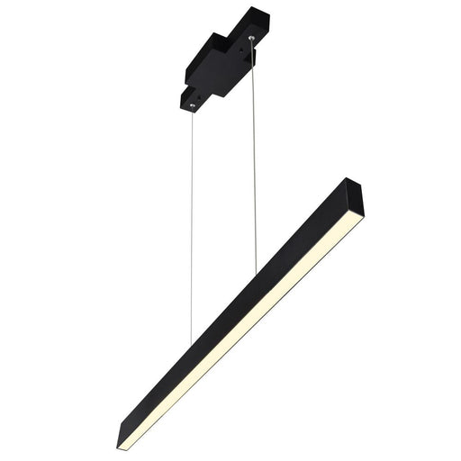 CWI Lighting Pienza 47 in LED Integrated Black Chandelier