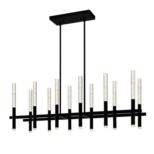 CWI Lighting Dragonswatch Integrated LED Black Chandelier