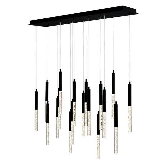 Dragonswatch Integrated Led Black Chandelier | 1703P48-18-101-RC