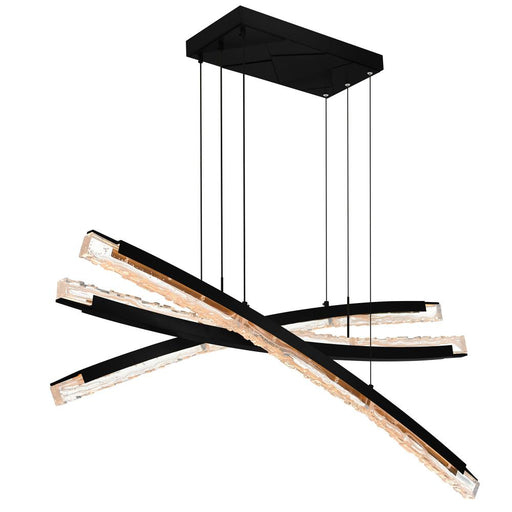 Saber Integrated Led Black Chandelier | 1710P50-3-101