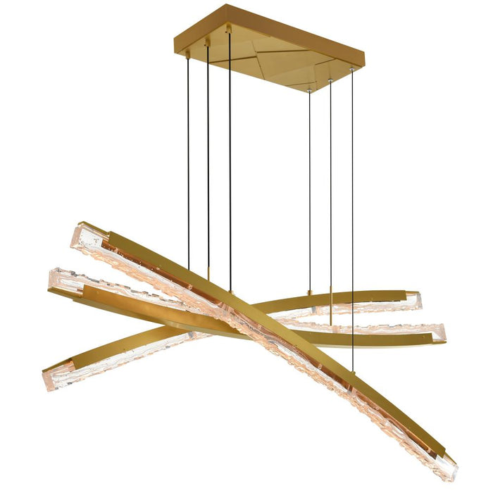 Saber Integrated Led Brass Chandelier | 1710P50-3-624