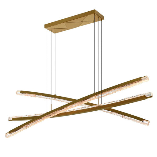 Saber Integrated Led Brass Chandelier | 1710P70-3-624