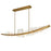 Arcus Integrated Led 70in Brass Chandelier With Handcrafted Glass | 1711P70-7-624