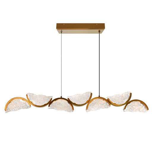 Moon Integrated Led Brass Chandelier | 1715P54-7-624