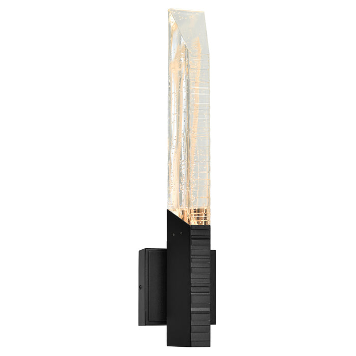 Petra Integrated Led 22in Sand Black Indoor-outdoor Wall Light With Handcrafted Glass | 1723W22-1-101-A