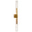 Curva Integrated Led 36in Brass Vanity Light With Handcrafted Glass | 1725W36-2-624
