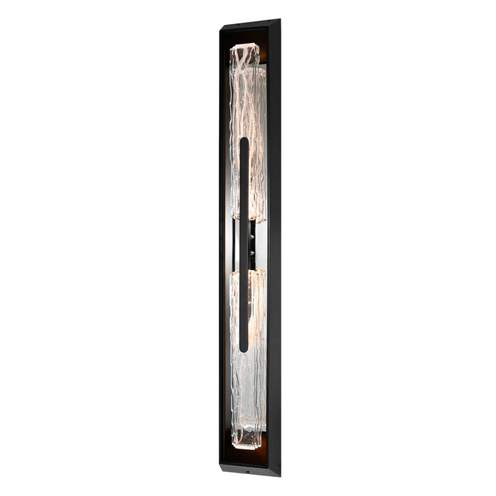 Curva Integrated Led 44in Sand Black Outdoor Wall Light With Handcrafted Glass | 1725W44-2-101-B