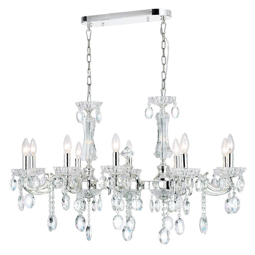 CWI Lighting Flawless 10 Light Up Chandelier With Chrome Finish