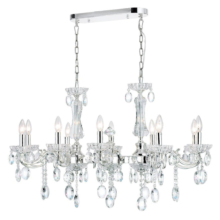 CWI Lighting Flawless 10 Light Up Chandelier With Chrome Finish