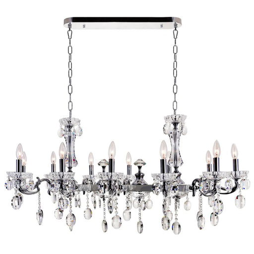 CWI Lighting Flawless 12 Light Up Chandelier With Chrome Finish