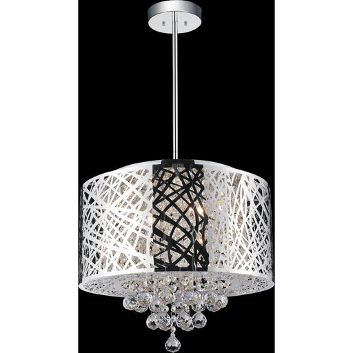 CWI Lighting Eternity 6 Light Drum Shade Chandelier With Chrome Finish