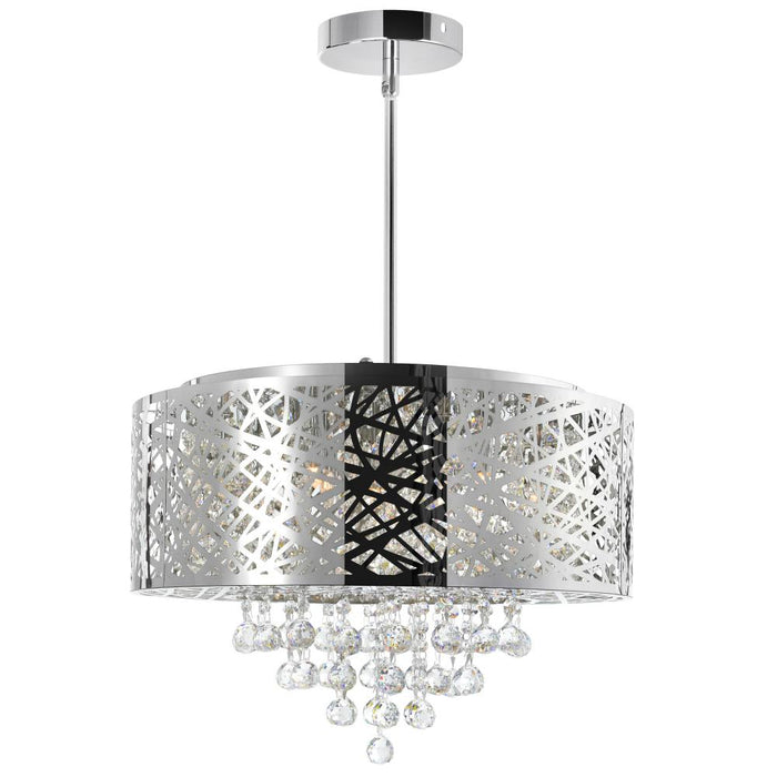 CWI Lighting Eternity 9 Light Drum Shade Chandelier With Chrome Finish