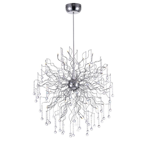CWI Lighting Cherry Blossom 32 Light Chandelier With Chrome Finish