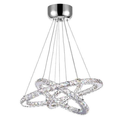 CWI Lighting Ring LED Chandelier With Chrome Finish