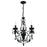 CWI Lighting Keen 3 Light Up Chandelier With Black Finish