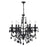 Keen 6 Light Up Chandelier With Black Finish | 5095P22B-6