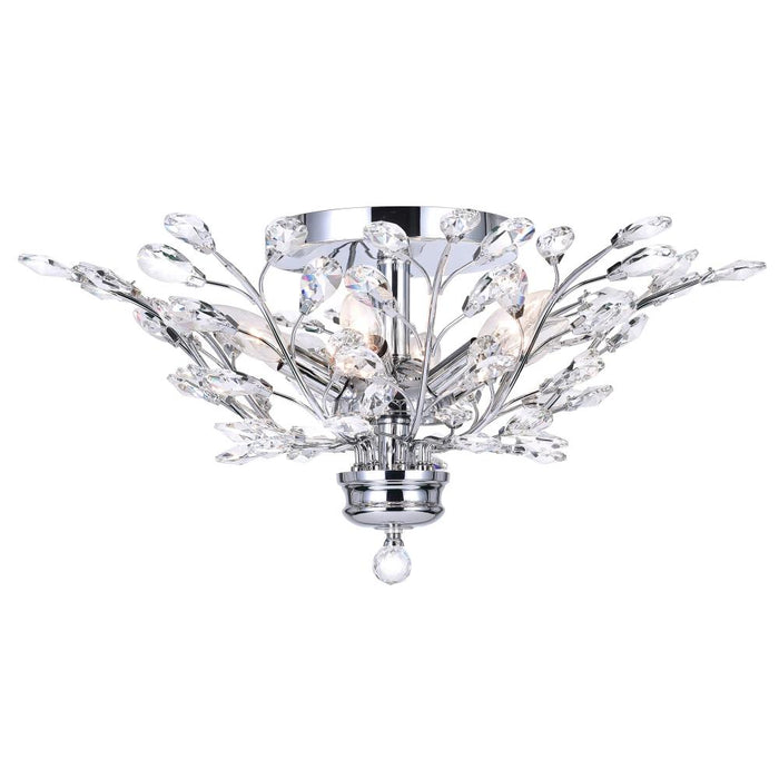 Ivy 6 Light Flush Mount With Chrome Finish | 5206C22C