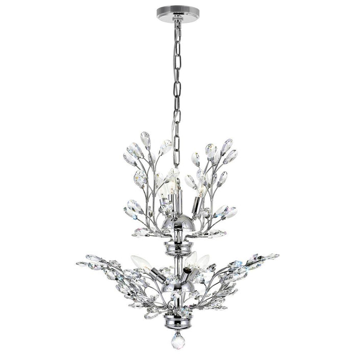 CWI Lighting Ivy 6 Light Chandelier With Chrome Finish