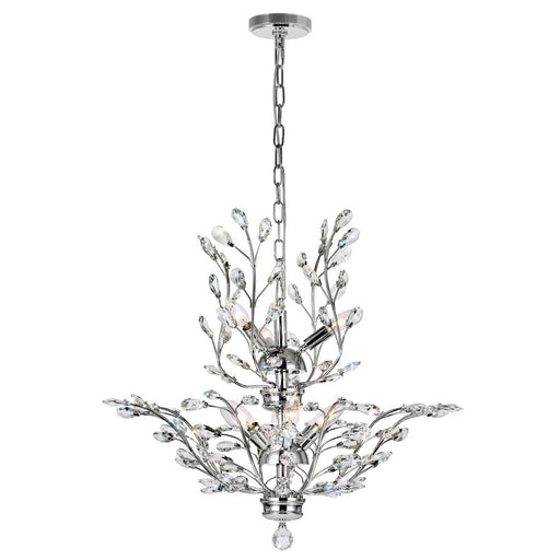 CWI Lighting Ivy 9 Light Chandelier With Chrome Finish
