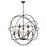 CWI Lighting Arza 9 Light Up Chandelier With Brown Finish