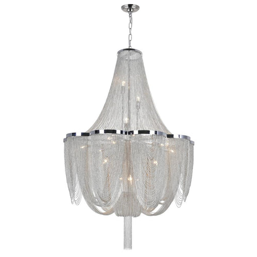 CWI Lighting Taylor 10 Light Down Chandelier With Chrome Finish