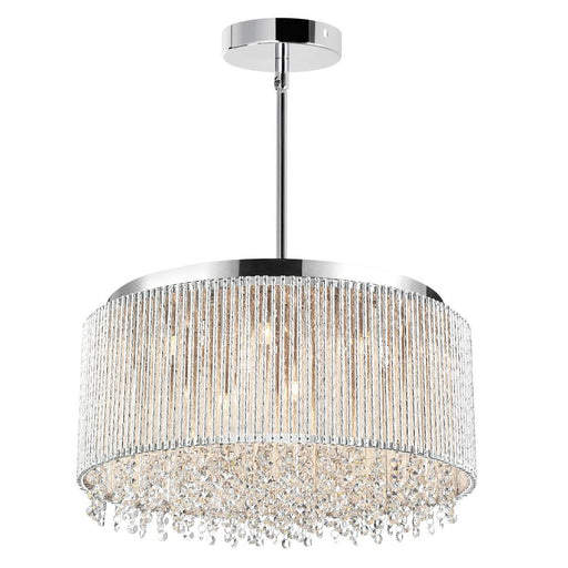 CWI Lighting Claire 14 Light Drum Shade Chandelier With Chrome Finish