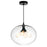 CWI Lighting Glass 4 Light Down Pendant With Clear Finish