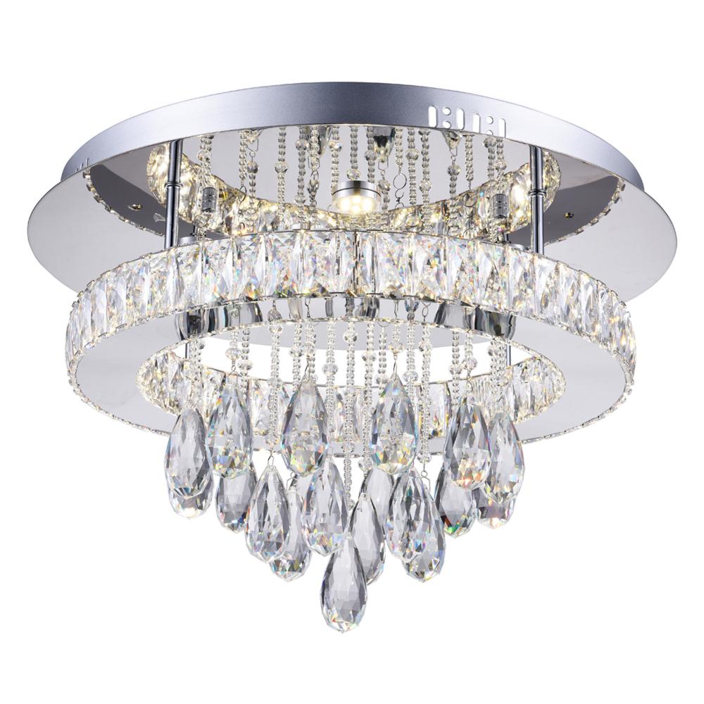 Veilon Led Veil Led Flush Mount With Chrome Finish | 5613C20ST-R — Litemode