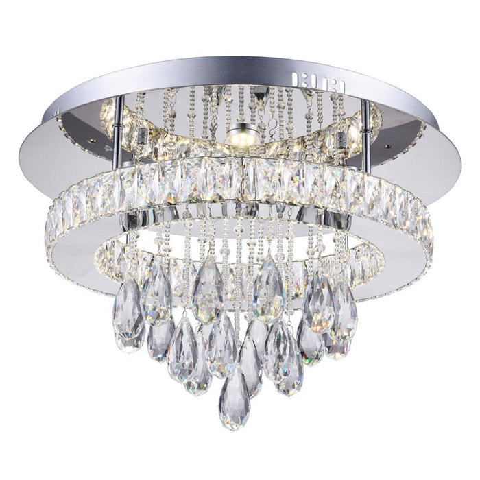 Veil Led Flush Mount With Chrome Finish | 5613C20ST-R