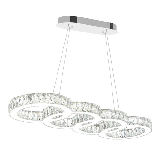 CWI Lighting Milan LED Chandelier With Chrome Finish