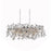 CWI Lighting Flurry 7 Light Down Chandelier With Chrome Finish