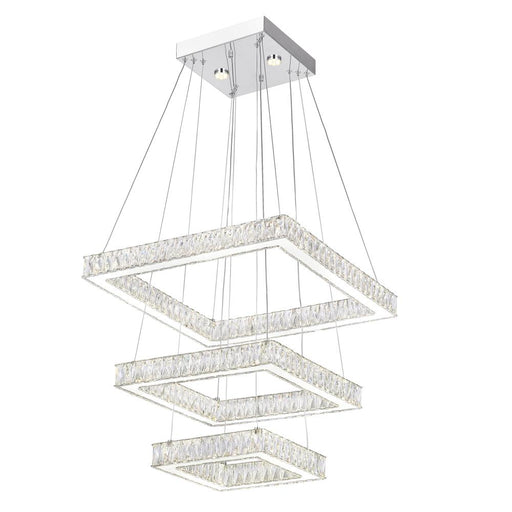 Florence Led Chandelier With Chrome Finish | 5635P21ST-3S (Clear)