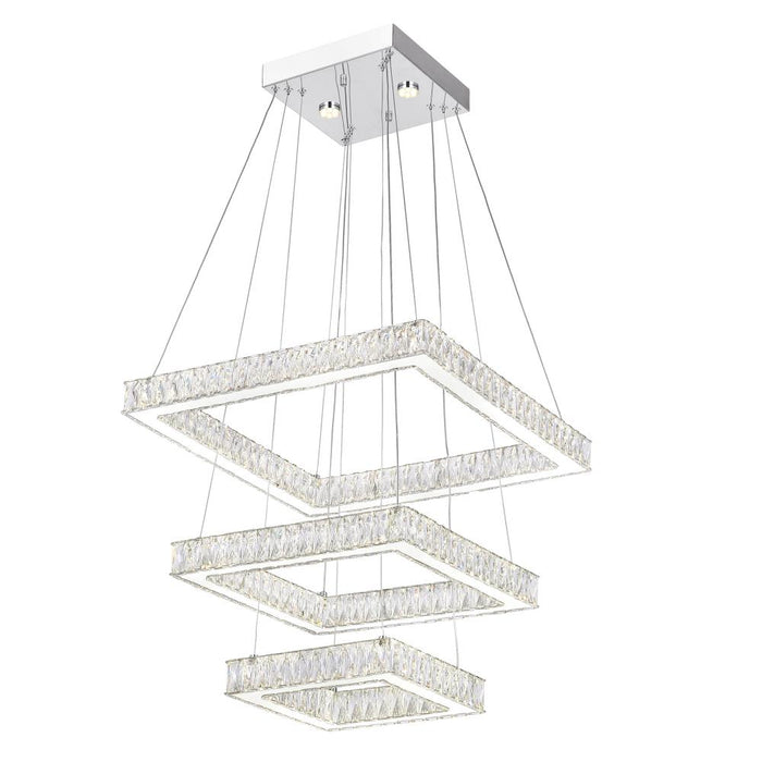 Florence Led Chandelier With Chrome Finish | 5635P21ST-3S (Clear)