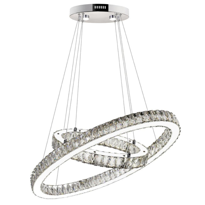 CWI Lighting Florence LED Chandelier With Chrome Finish