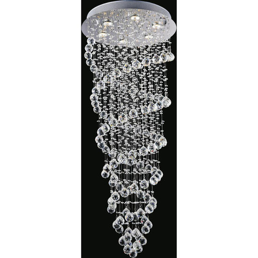 Double Spiral 6 Light Flush Mount With Chrome Finish | 6606C20C