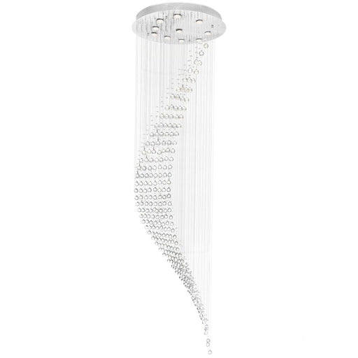 Ribbon 10 Light Flush Mount With Chrome Finish | 6629C26C