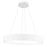 CWI Lighting Arenal LED Drum Shade Pendant With White Finish