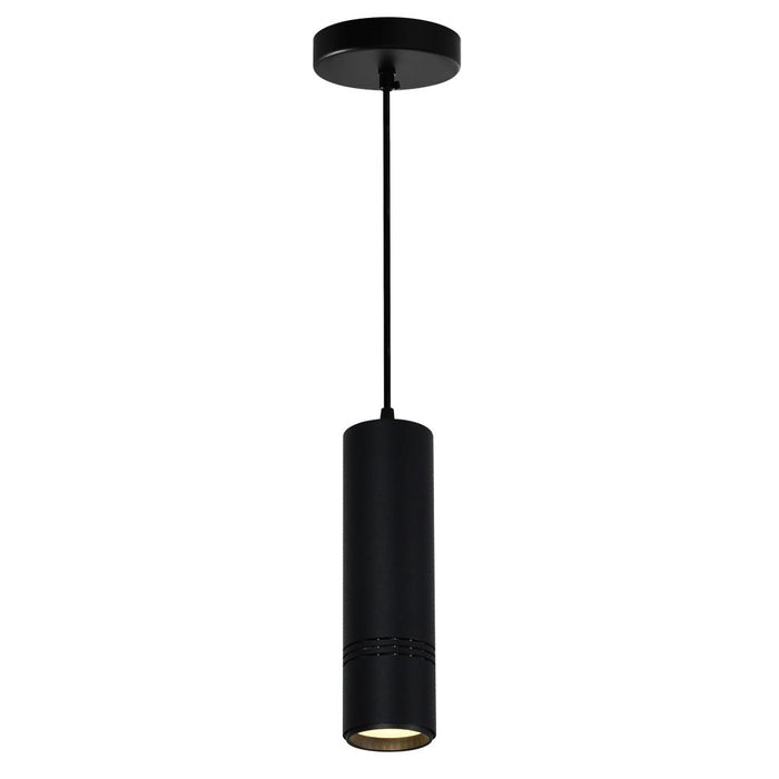 Stowe Led Down Mini Pendant With Black & Wood Finish | 7117P3-1-101-B