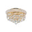 Empire 4 Light Flush Mount With Gold Finish | 8001C14G