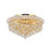 Empire 8 Light Flush Mount With Gold Finish | 8001C20G