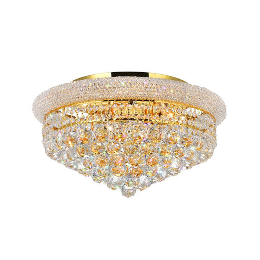 Empire 8 Light Flush Mount With Gold Finish | 8001C20G
