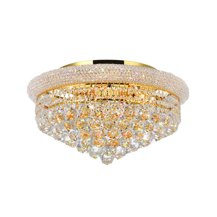 Empire 8 Light Flush Mount With Gold Finish | 8001C20G