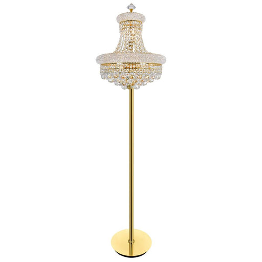 CWI Lighting Empire 8 Light Floor Lamp With Gold Finish