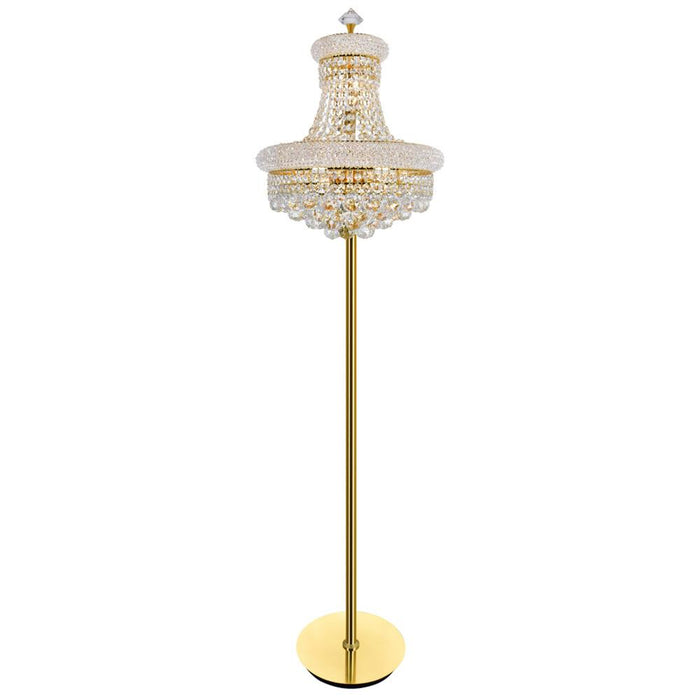 CWI Lighting Empire 8 Light Floor Lamp With Gold Finish