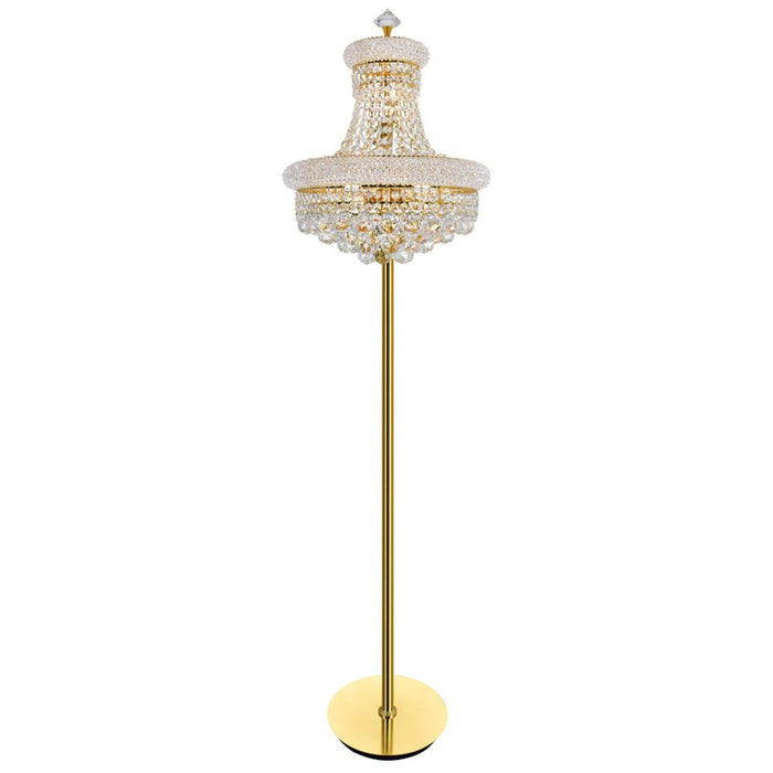 Empire 8 Light Floor Lamp With Gold Finish | 8001F18G