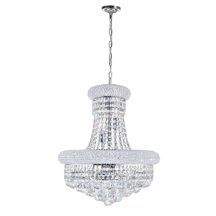 CWI Lighting Empire 8 Light Down Chandelier With Chrome Finish