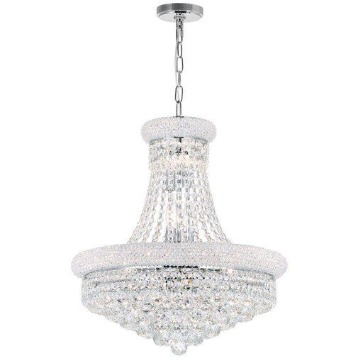 Empire 14 Light Down Chandelier With Chrome Finish | 8001P20C