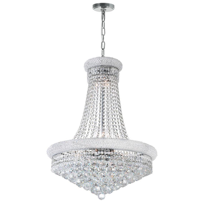 Empire 17 Light Down Chandelier With Chrome Finish | 8001P24C